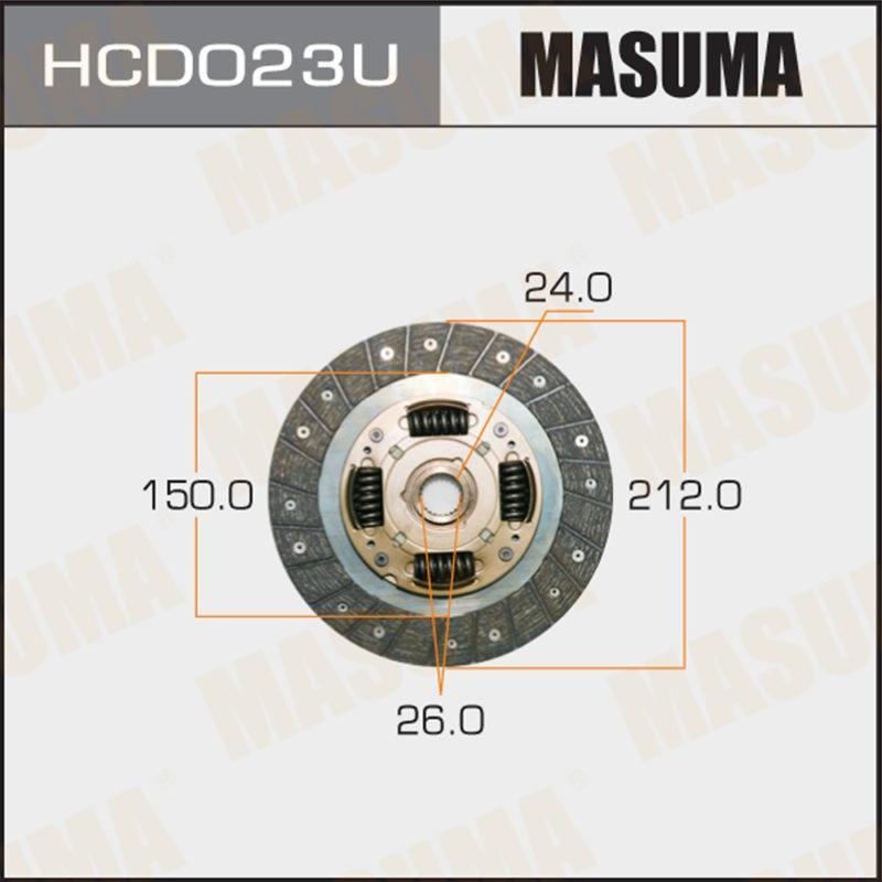 Диск сцепления  MASUMA HCD023U
