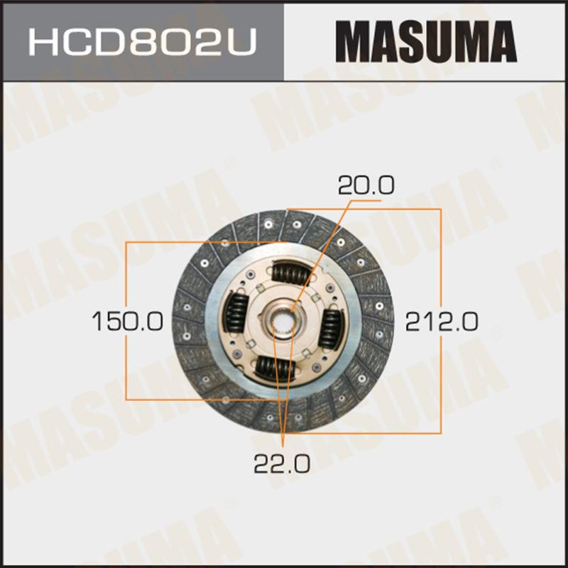 Диск сцепления  MASUMA HCD802U