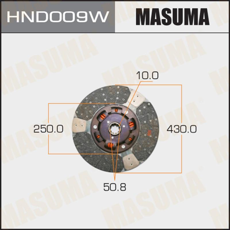 Диск зчеплення MASUMA HND009W