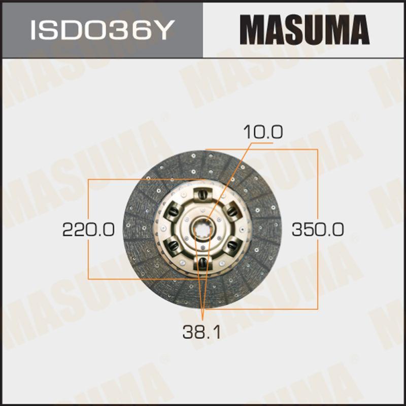 Диск сцепления  MASUMA ISD036Y