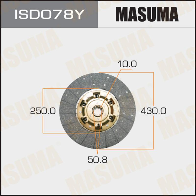 Диск сцепления  MASUMA ISD078Y