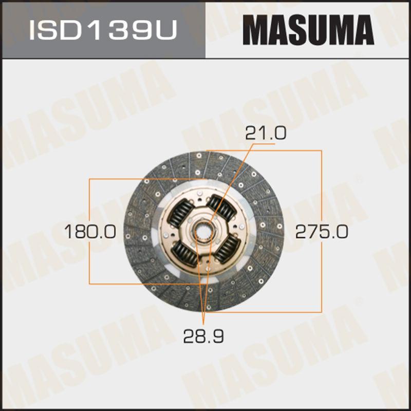 Диск зчеплення MASUMA ISD139U