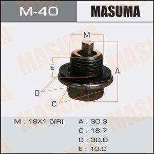 Болт маслосливной С МАГНИТОМ MASUMA M40