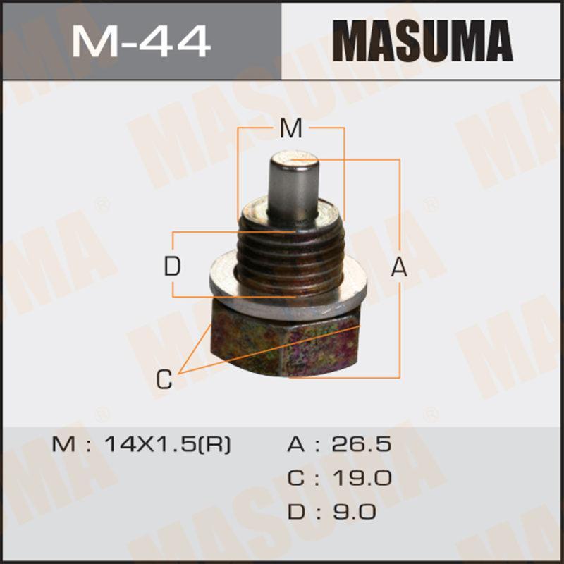 Болт маслосливной С МАГНИТОМ MASUMA M44