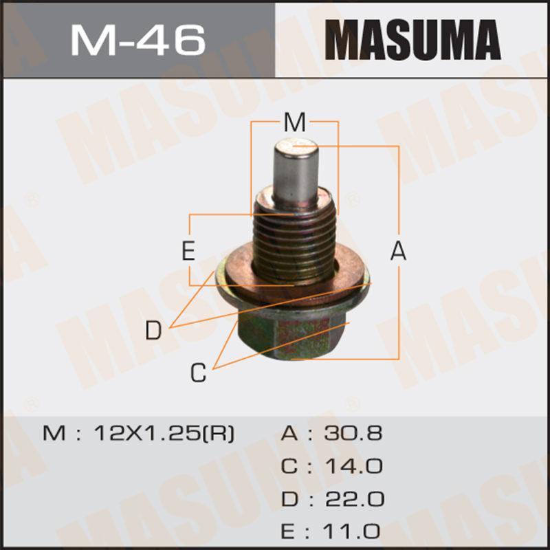 Болт маслосливний З МАГНІТОМ MASUMA M46