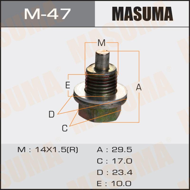 Болт маслосливний З МАГНІТОМ MASUMA M47