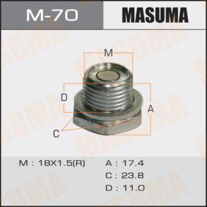 Болт маслосливной A/T С МАГНИТОМ MASUMA M70