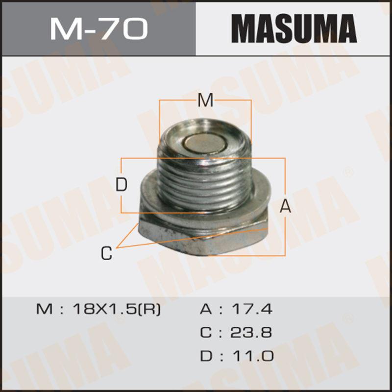Болт маслосливний A/T З МАГНІТОМ MASUMA M70