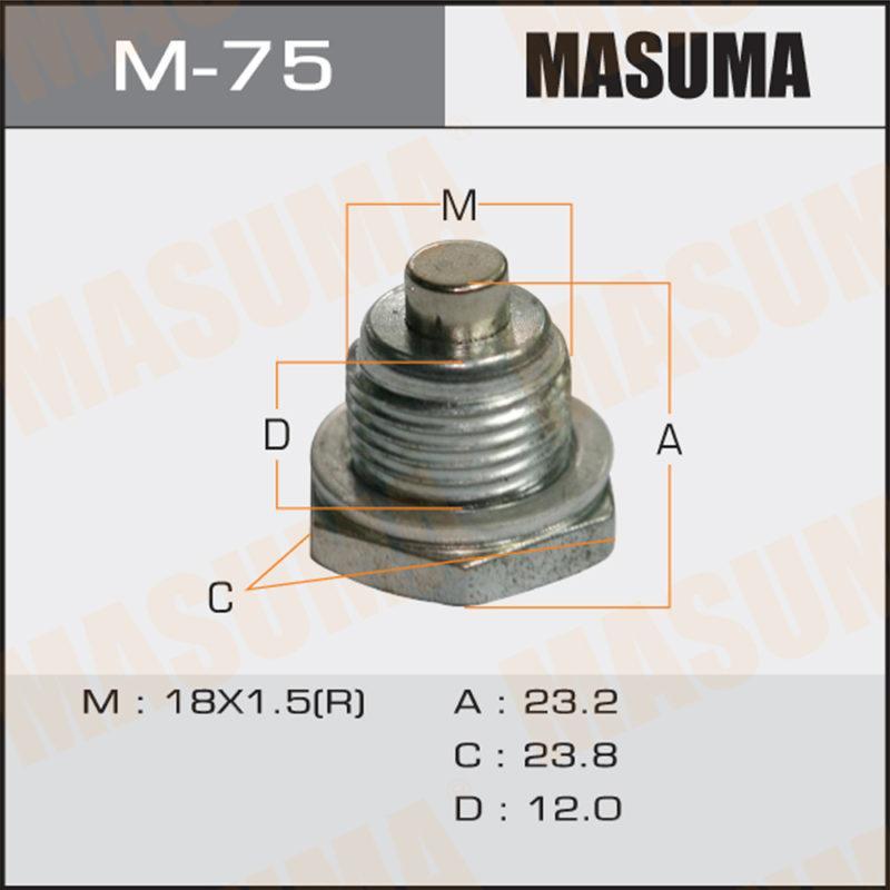 Болт маслосливний A/T З МАГНІТОМ MASUMA M75