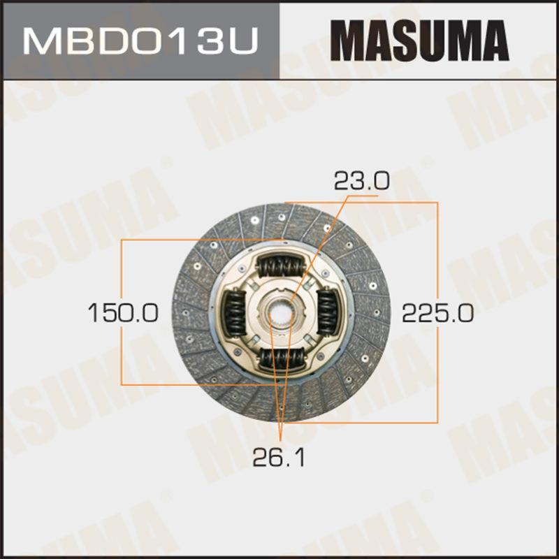 Диск зчеплення MASUMA MBD013U