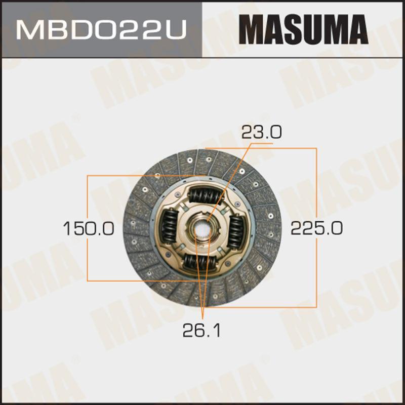 Диск сцепления  MASUMA MBD022U