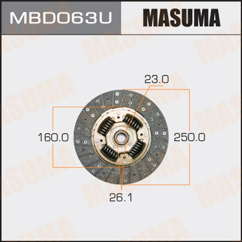 Диск сцепления  MASUMA MBD063U