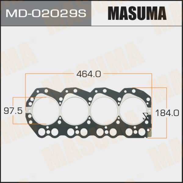 Прокладка Головки блоку MASUMA MD02029S