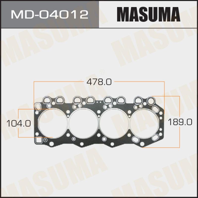 Прокладка Головки блоку MASUMA MD04012