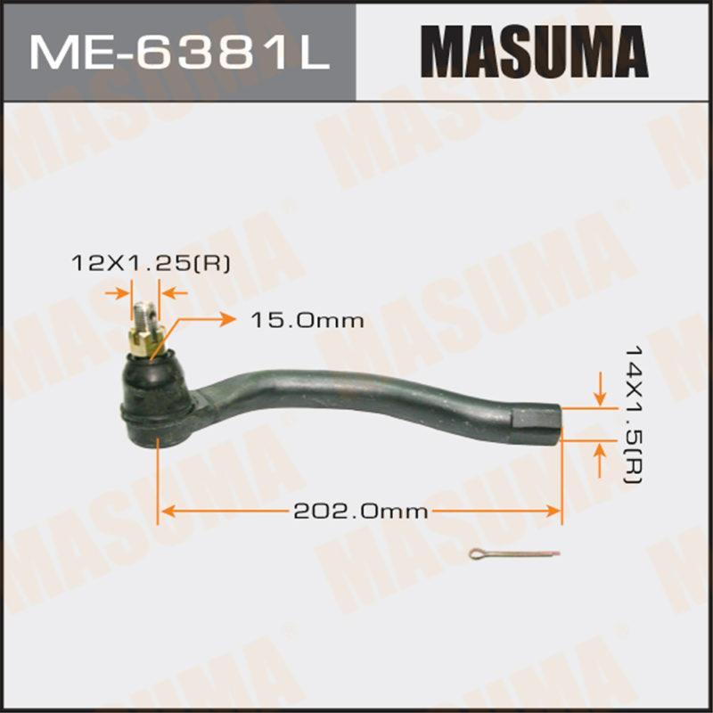 Наконечник кермової тяги MASUMA ME6381L