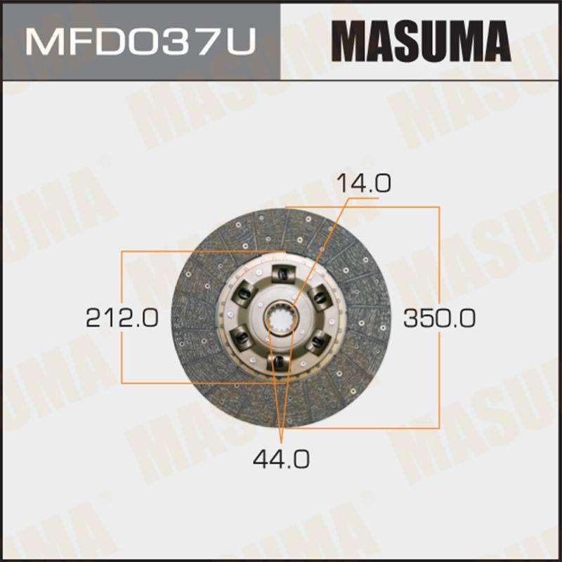 Диск сцепления  MASUMA MFD037U