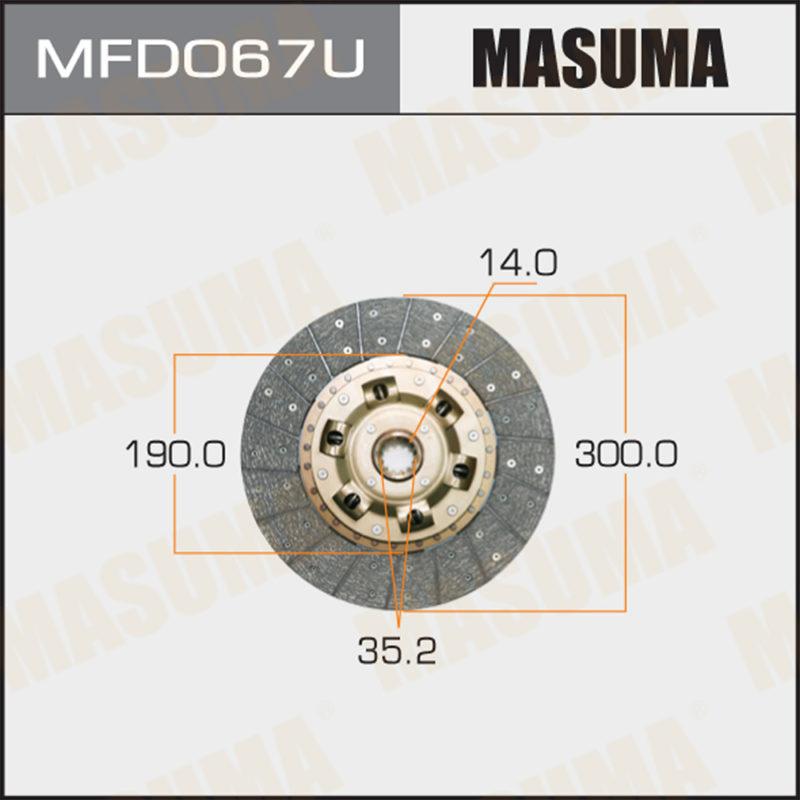 Диск зчеплення MASUMA MFD067U