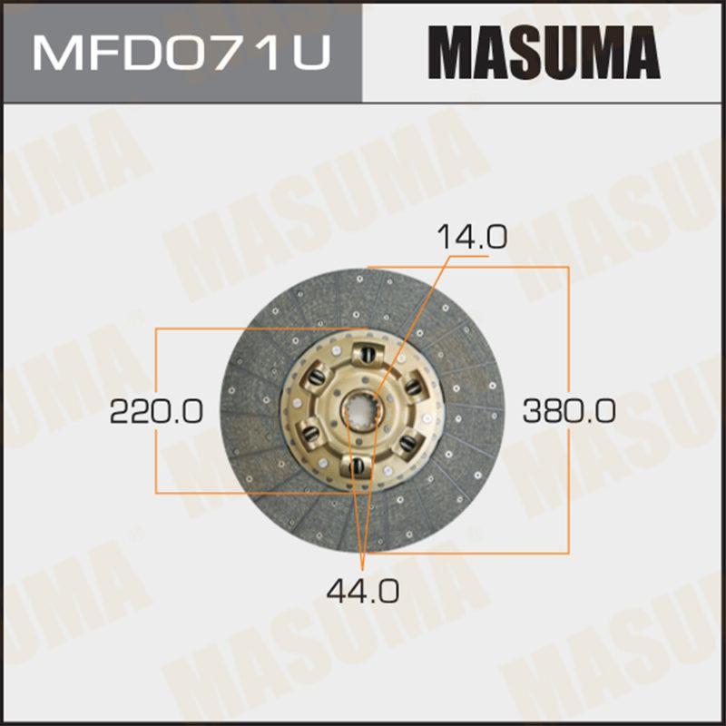 Диск сцепления  MASUMA MFD071U