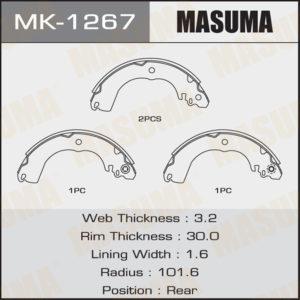 Колодки барабанні MASUMA MK1267