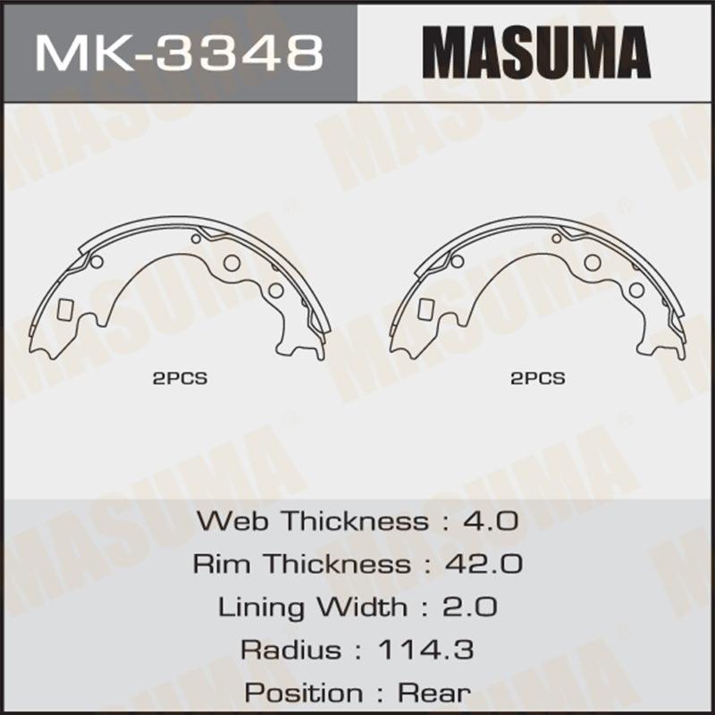 Колодки  барабанные MASUMA MK3348