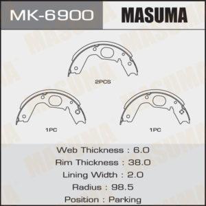 Колодки  барабанные MASUMA MK6900