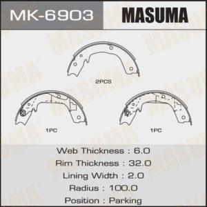 Колодки барабанні MASUMA MK6903