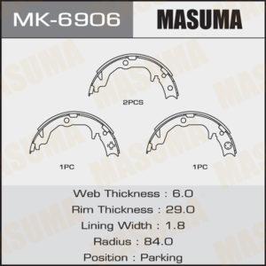 Колодки  барабанные MASUMA MK6906
