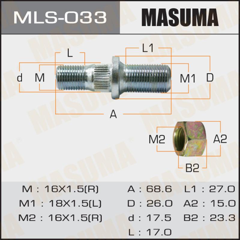 Шпилька до вантажівки MASUMA MLS033