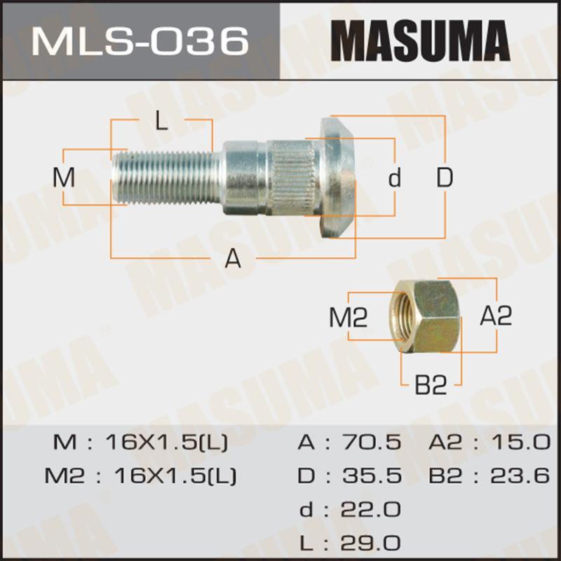 Шпилька для грузовика MASUMA MLS036