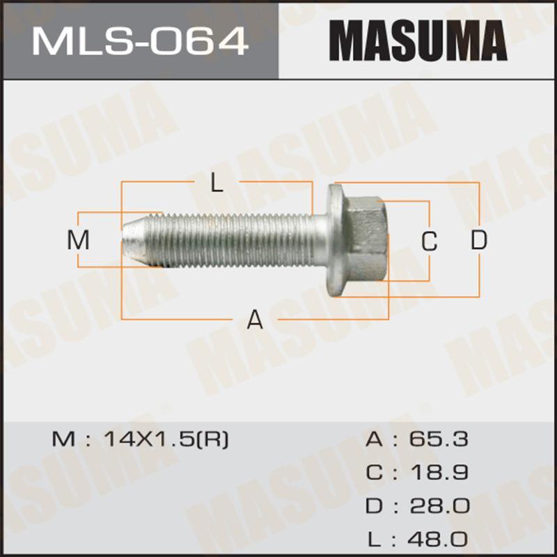 Болт амортизатора MASUMA MLS064
