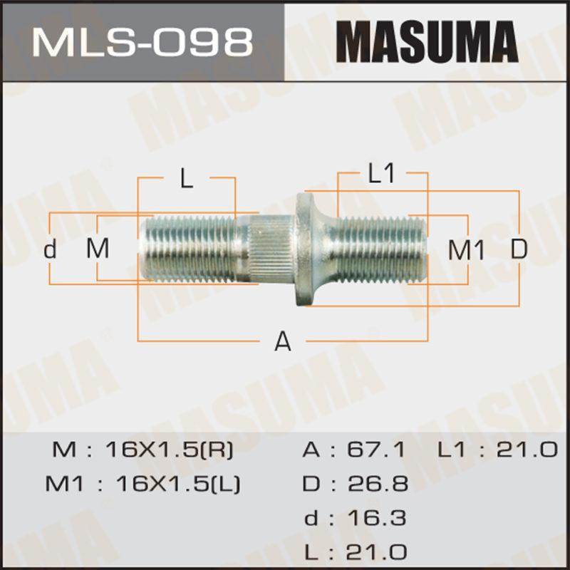 Шпилька для грузовика MASUMA MLS098