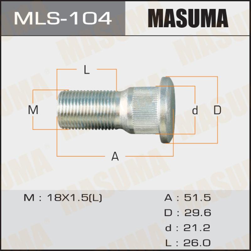 Шпилька для грузовика MASUMA MLS104