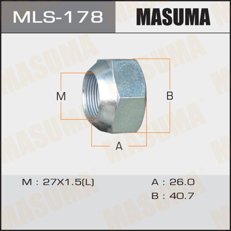 Гайка до вантажівки MASUMA MLS178