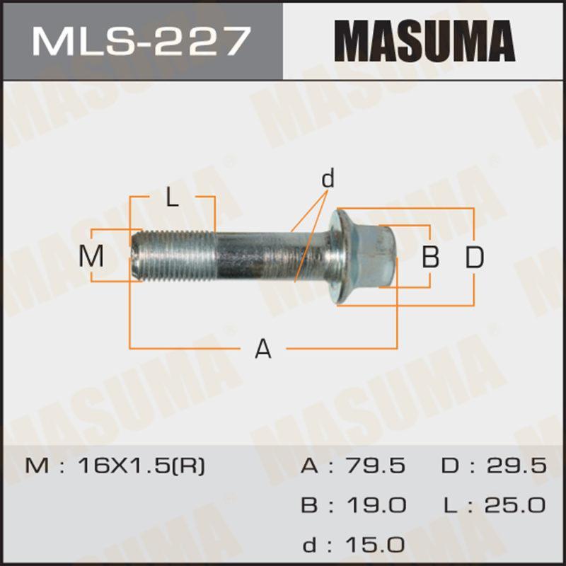 Болт амортизатора MASUMA MLS227