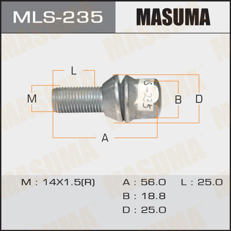 Болт колесный MASUMA MLS235