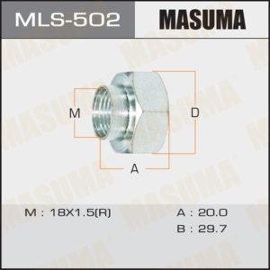 Гайка ШРУСа MASUMA MLS502
