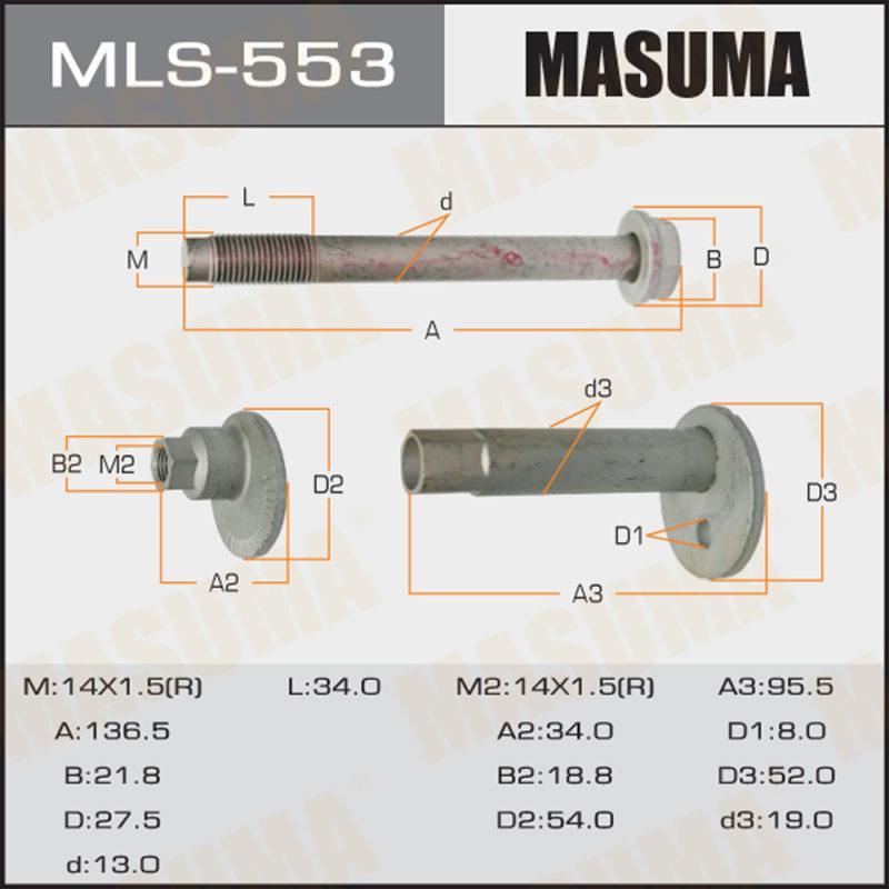 Болт ексцентрик MASUMA MLS553