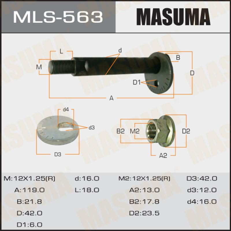Болт ексцентрик MASUMA MLS563