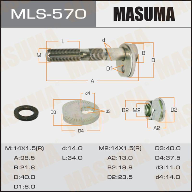 Болт ексцентрик MASUMA MLS570