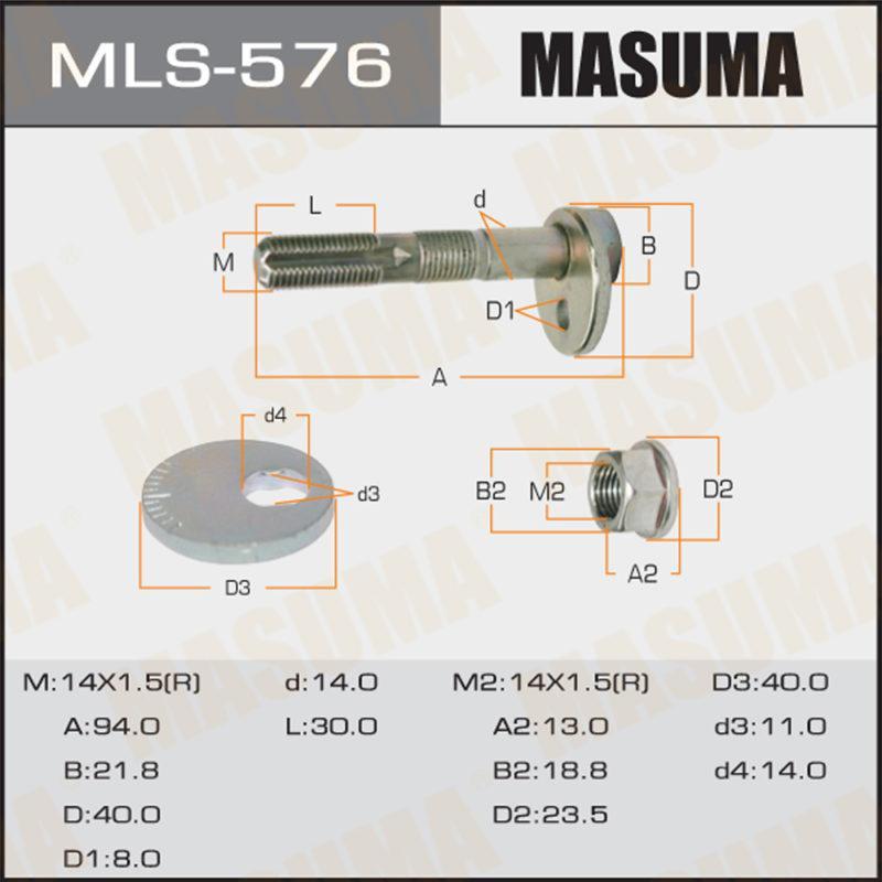 Болт ексцентрик MASUMA MLS576