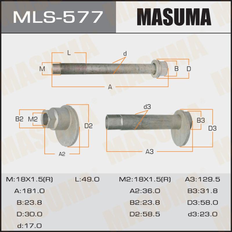 Болт эксцентрик  MASUMA MLS577