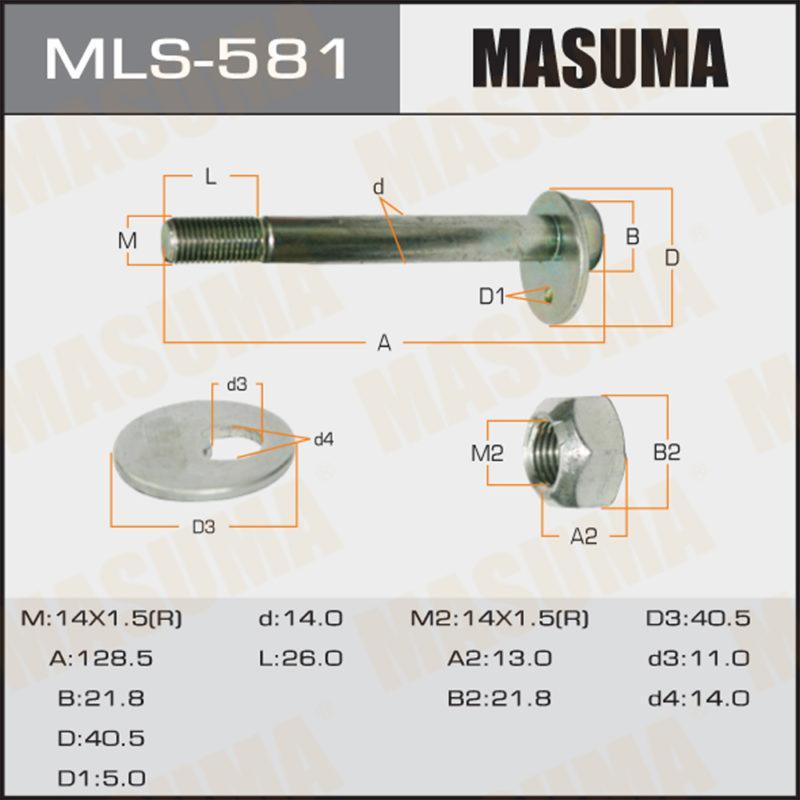 Болт эксцентрик  MASUMA MLS581