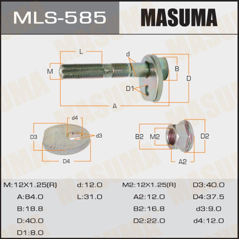 Болт эксцентрик  MASUMA MLS585