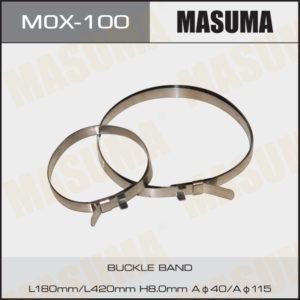 Хомут "ленточный" металлический MASUMA MOX100