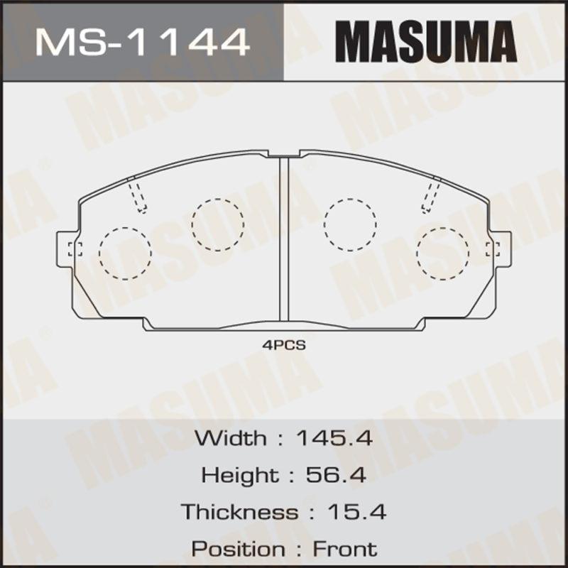 Колодки дисковые MASUMA MS1144