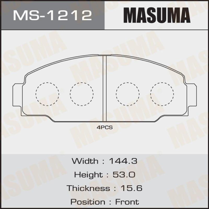 Колодки дисковые MASUMA MS1212