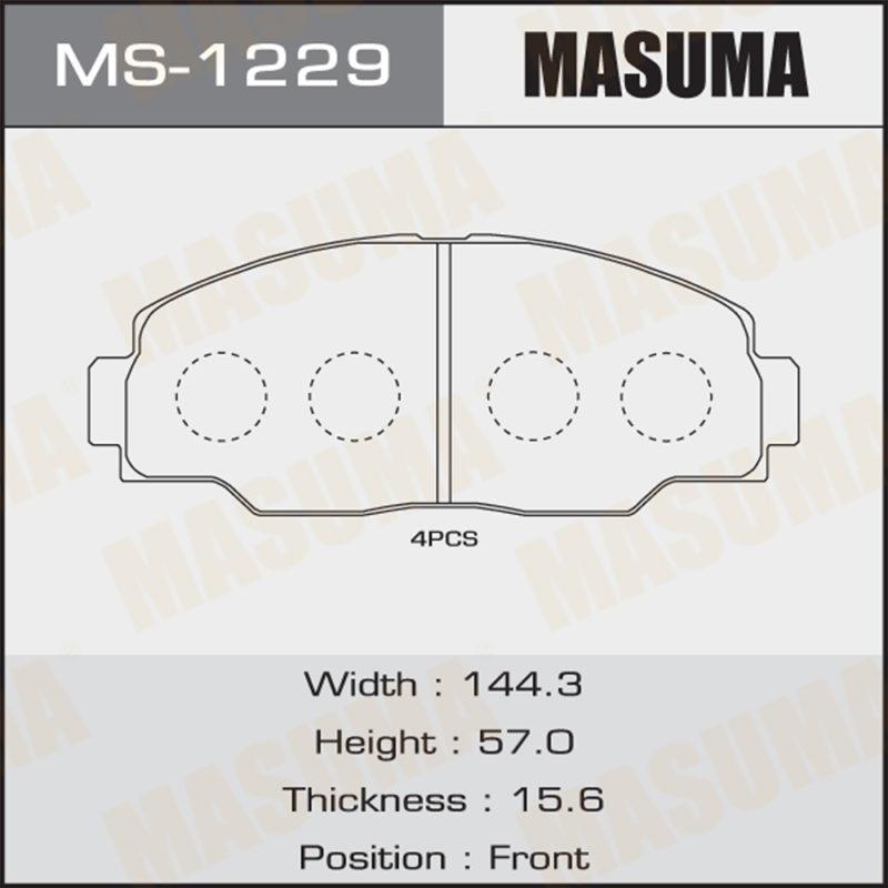 Колодки дисковые MASUMA MS1229