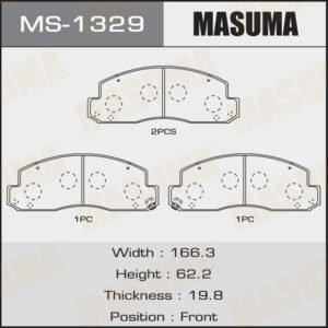 Колодки дисковые MASUMA MS1329