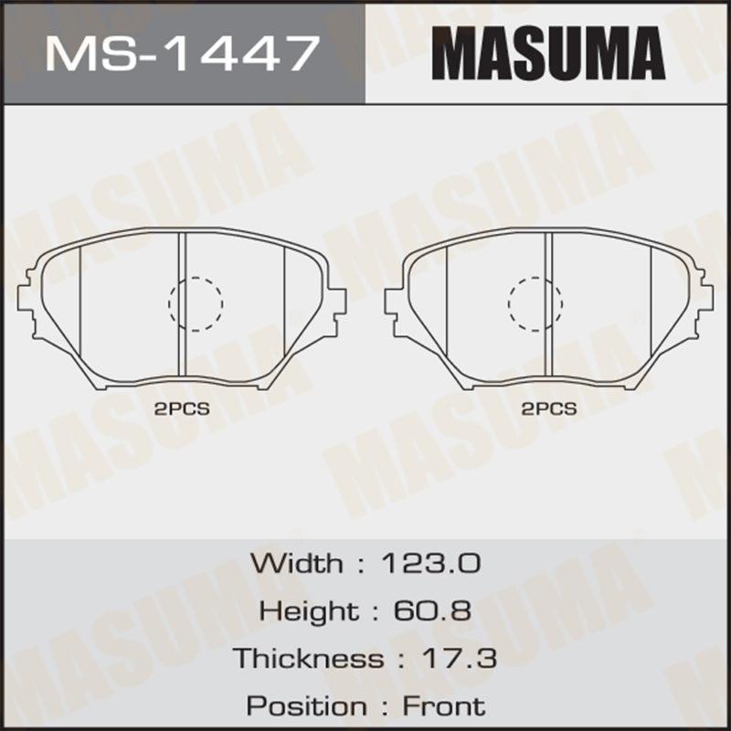 Колодки дискові MASUMA MS1447