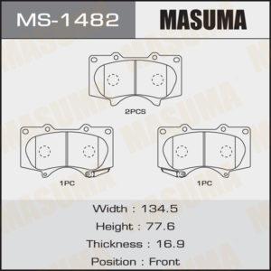 Колодки дисковые MASUMA MS1482